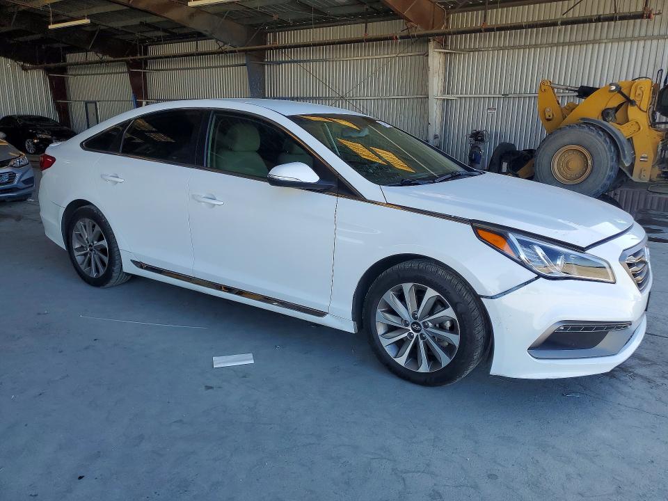 2017 Hyundai Sonata VIN 5NPE34AF3HH555580 COPART salvage auction — VANDALISM, Ca - Salvage Certificate, sold $2,000 on 2026-07-02 (photo 4)
