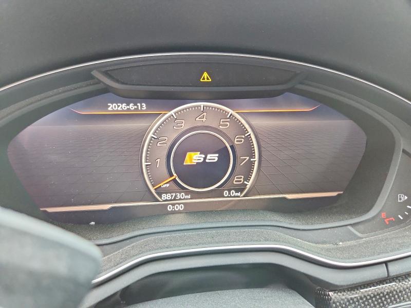 2018 Audi S5 VIN WAUC4CF57JA051459 COPART salvage auction — ALL OVER, TN - SALVAGE CERTIFICATE, sold $600 on 2026-07-16 (photo 9)