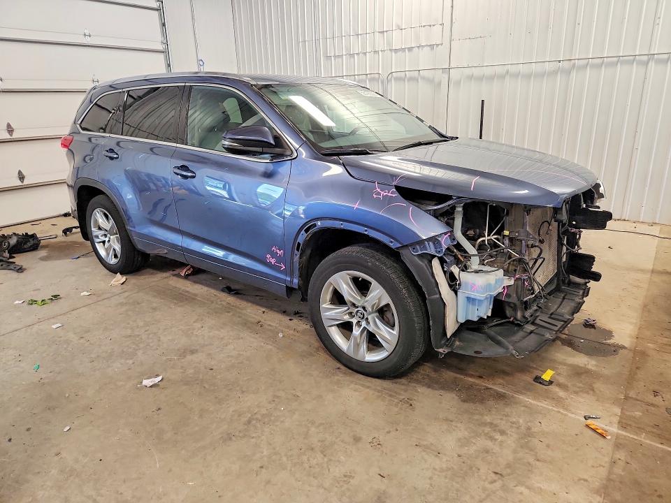 2018 Toyota Highlander VIN 5TDDZRFHXJS819170 COPART salvage auction — FRONT END, MN - CERT OF TITLE-SALVAGE, sold $375 on 2026-07-30 (photo 4)