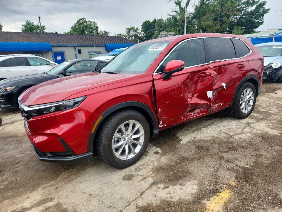2023 Honda Cr-v VIN 7FARS3H70PE011858 COPART salvage auction — SIDE, Ks - Cert Of Title-Salvage, sold $1,550 on 2026-07-29 (photo 1)