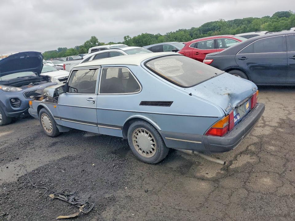 1988 Saab 900 VIN YS3AK35D4J3021213 COPART salvage auction — Burn Engine, CT - BILL OF SALE-SALVAGE, sold $450 on 2026-07-02 (photo 2)