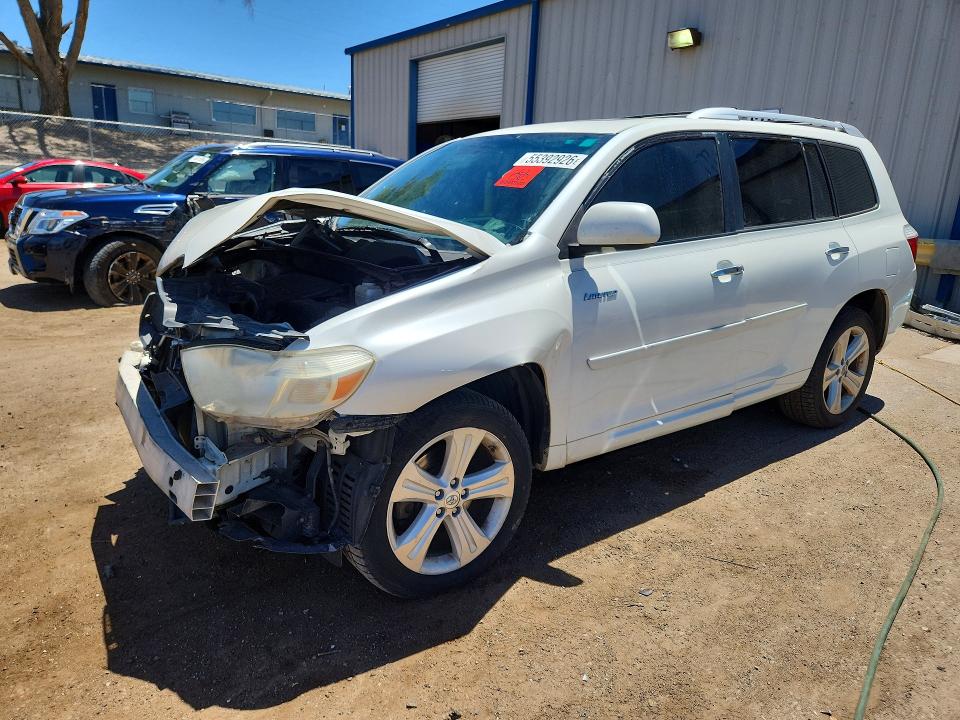 2010 Toyota Highlander VIN 5TDDK3EHXAS003949 COPART salvage auction — FRONT END, NM - CERT OF TITLE-SALVAGE, sold $1,200 on 2026-07-16 (photo 1)