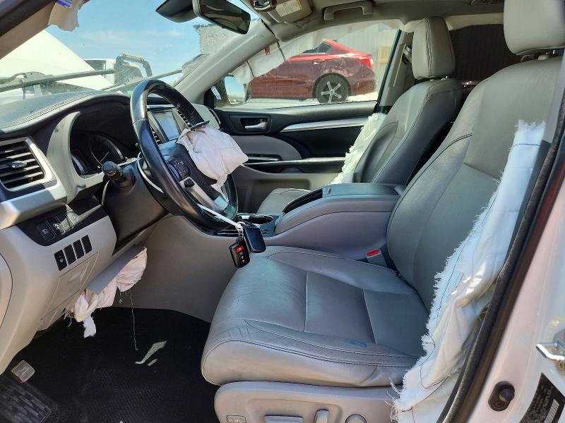 2018 Toyota Highlander VIN 5TDKZRFH3JS544474 COPART salvage auction — FRONT END, Az - Cert Of Title - Salvage, sold $5,200 on 2026-07-06 (photo 7)