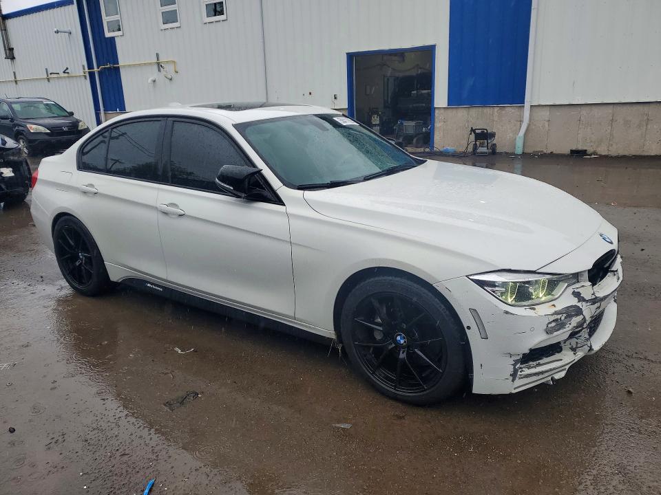 2013 BMW 3er VIN WBA3A9C51DF476280 COPART salvage auction — FRONT END, Ns - Salvage Title, sold $450 on 2026-07-30 (photo 4)