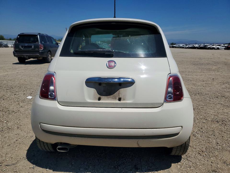 2013 Fiat 500 VIN 3C3CFFAR9DT745483 COPART salvage auction — FRONT END, Ca - Salvage Certificate, sold $125 on 2026-07-17 (photo 6)