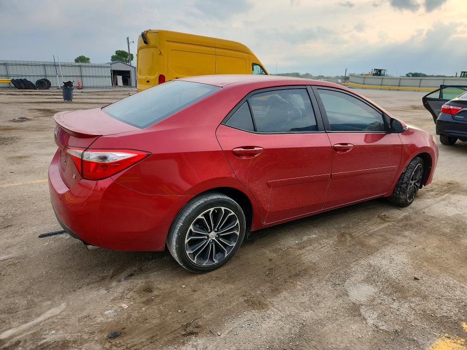 2014 Toyota Corolla VIN 5YFBURHE0EP023986 COPART salvage auction — HAIL, Ks - Cert Of Title-Salvage, sold $2,700 on 2026-07-08 (photo 3)