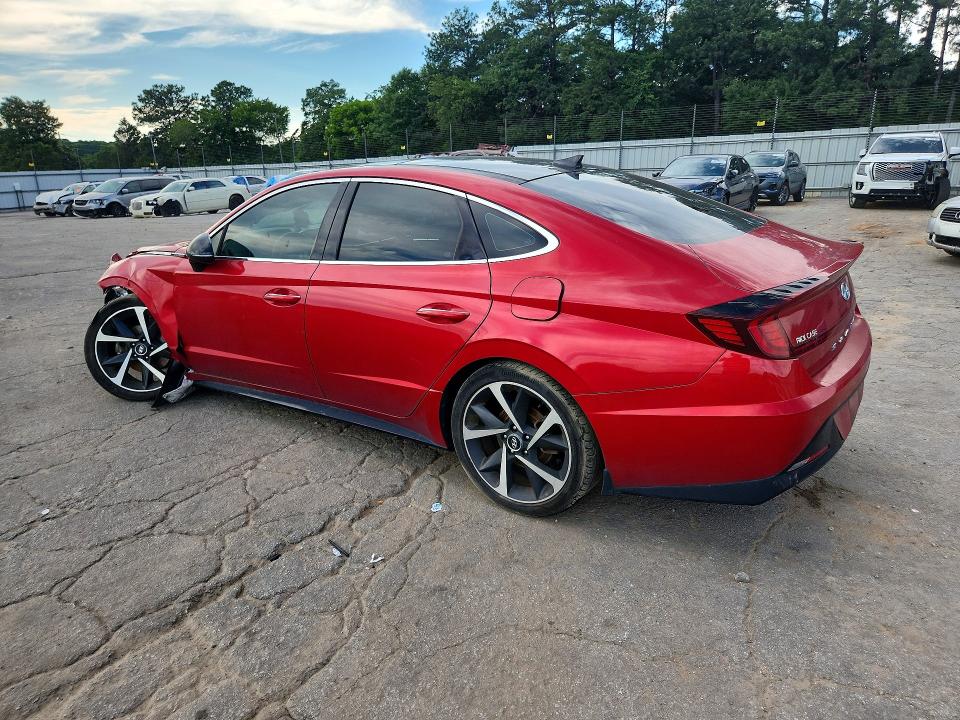 2021 Hyundai Sonata VIN 5NPEJ4J27MH133065 COPART salvage auction — FRONT END, Ga - Cert Of Title-Salvage, sold $3,200 on 2026-07-10 (photo 2)