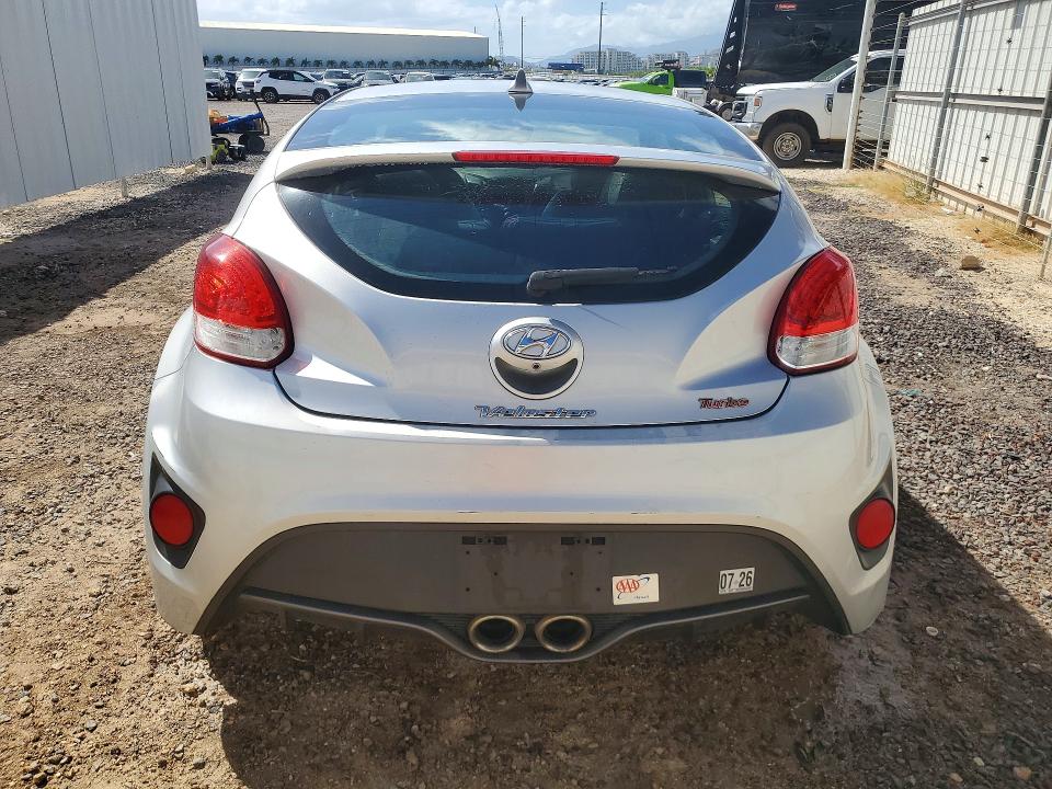 2015 Hyundai Veloster VIN KMHTC6AE8FU249208 COPART salvage auction — MINOR DENT/SCRATCHES, HI - CERT OF TITLE-REPOSSESSION, sold $525 on 2026-08-31 (photo 6)