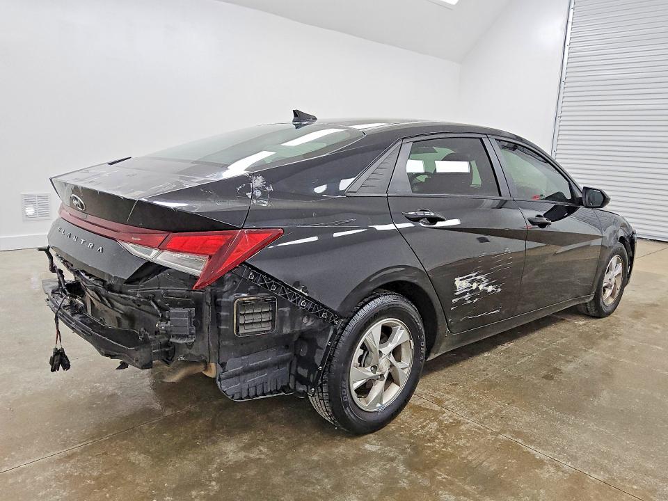 2022 Hyundai Elantra VIN KMHLL4AG8NU329158 COPART salvage auction — FRONT END, GA - CERTIFICATE OF TITLE, sold $3,300 on 2026-07-14 (photo 3)