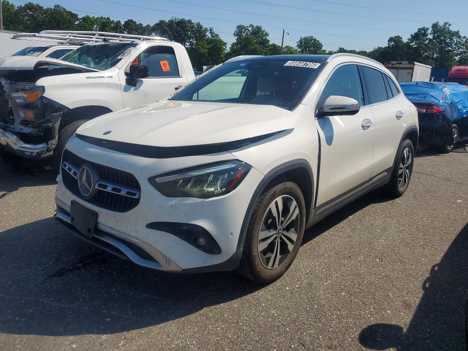 2025 Mercedes-benz Gla-klasse VIN W1N4N4GB7SJ649771 COPART salvage auction — FRONT END, Ct - Clean Title, sold $14,200 on 2026-07-08 (photo 1)
