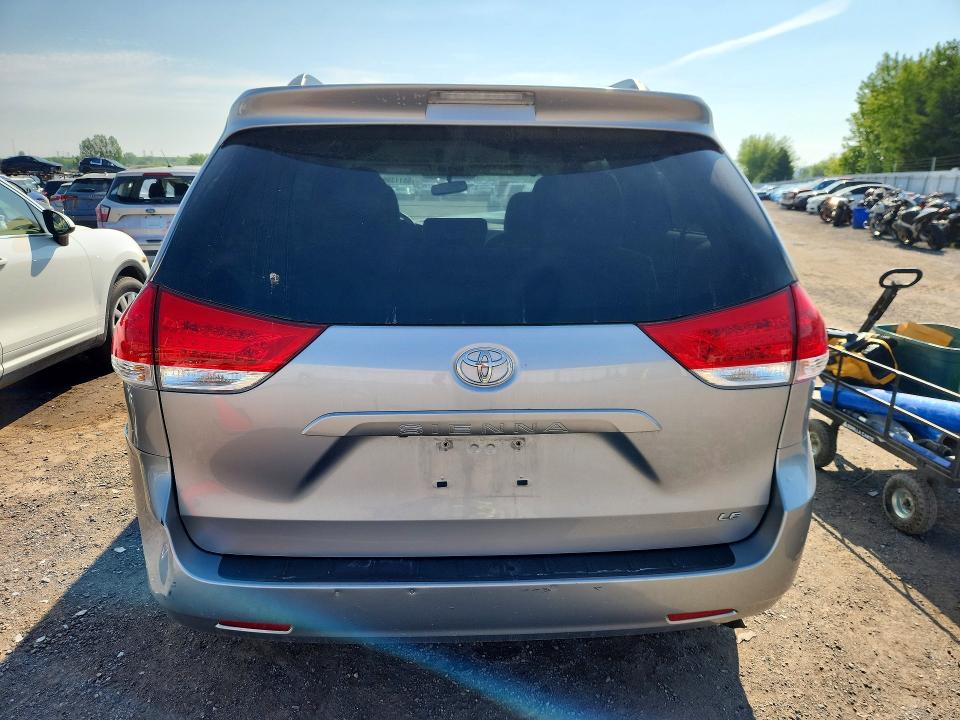 2011 Toyota Sienna VIN 5TDKK3DC7BS095102 COPART salvage auction — FRONT END, On - Permit No Brand - Unfit, sold $2,950 on 2026-07-09 (photo 6)