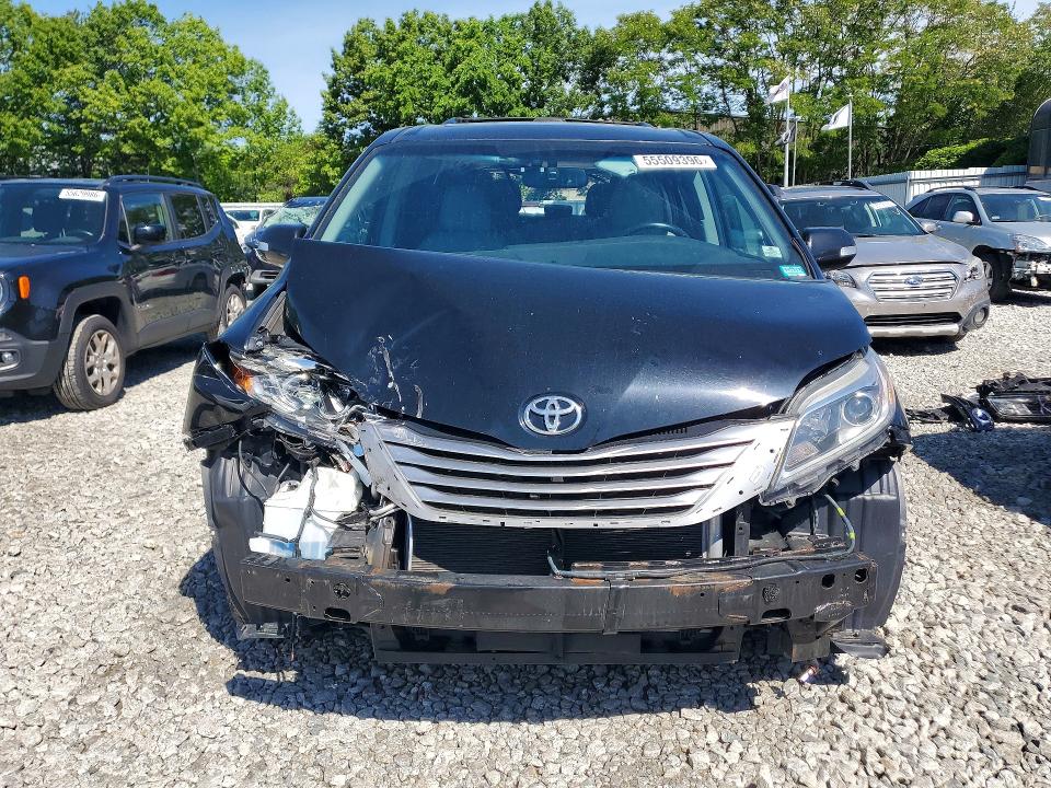 2017 Toyota Sienna VIN 5TDDZ3DC8HS155322 COPART salvage auction — REAR END, Ma - Cert Of Title-Salvage, sold $2,250 on 2026-07-08 (photo 5)