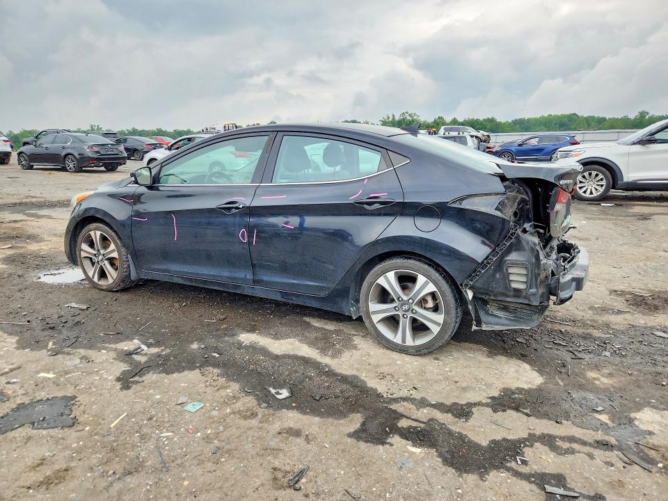 2014 Hyundai Elantra VIN KMHDH4AH4EU070344 COPART salvage auction — REAR END, Va - Cert Of Title - Salvage, sold $1,300 on 2026-07-22 (photo 2)