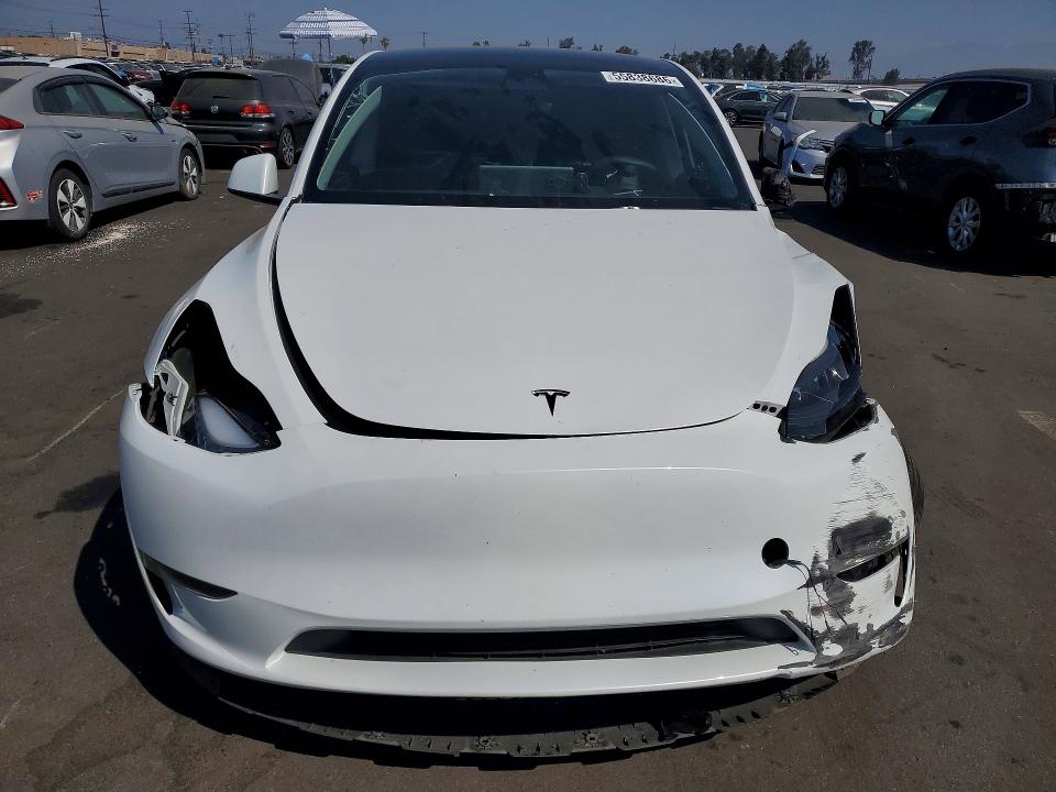 2023 Tesla Model y VIN 7SAYGDEF6PF662022 COPART salvage auction — FRONT END, Ca - Salvage Certificate, sold $7,200 on 2026-07-13 (photo 5)