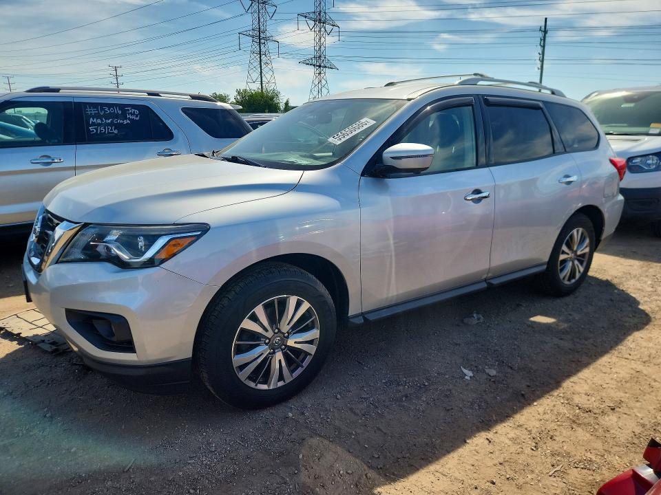 2019 Nissan Pathfinder VIN 5N1DR2MM7KC606621 COPART salvage auction — MECHANICAL, Il - Salvage Certificate, sold $1,150 on 2026-07-09 (photo 1)