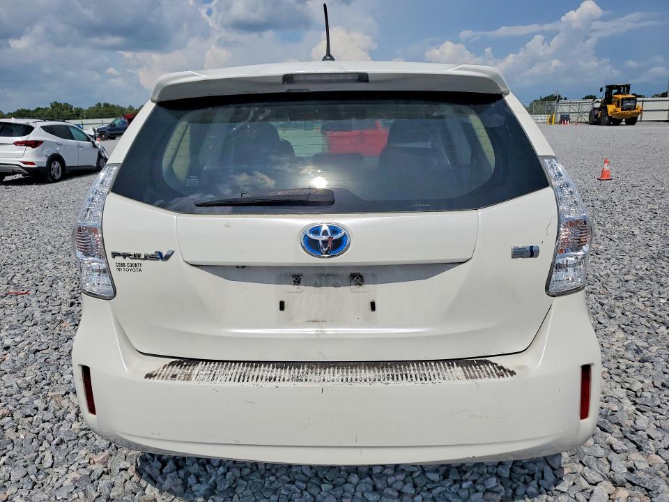 2012 Toyota Prius v VIN JTDZN3EU3C3166196 COPART salvage auction — FRONT END, FL - CERT OF TTL-REBUILT&SLVG RBLD, sold $1,300 on 2026-07-02 (photo 6)