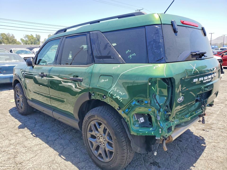 2025 Ford Bronco VIN 3FMCR9BN1SRF71320 COPART salvage auction — REAR END, Ca - Salvage Certificate, sold $10,100 on 2026-07-02 (photo 2)