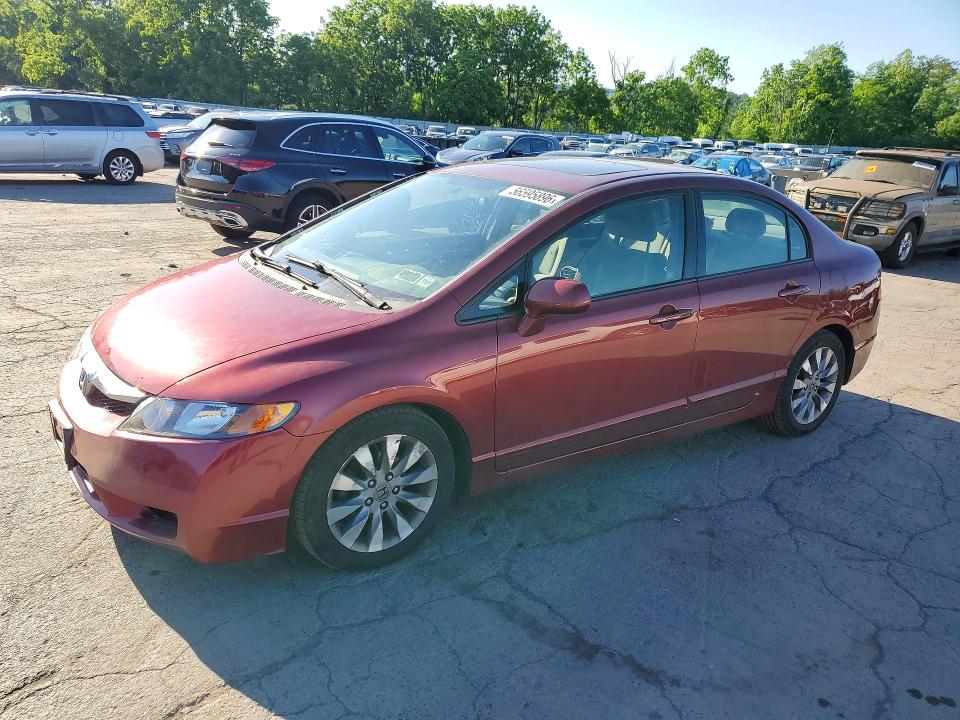 2010 Honda Civic VIN 2HGFA1F84AH555980 COPART salvage auction — NORMAL WEAR, Ny - Certificate Of Title, sold $825 on 2026-07-09 (photo 1)
