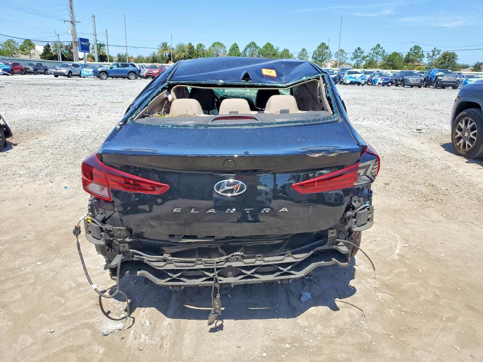 2020 Hyundai Elantra VIN KMHD84LF2LU073946 COPART salvage auction — ROLLOVER, Fl - Certificate Of Destruction, sold $20 on 2026-07-24 (photo 6)