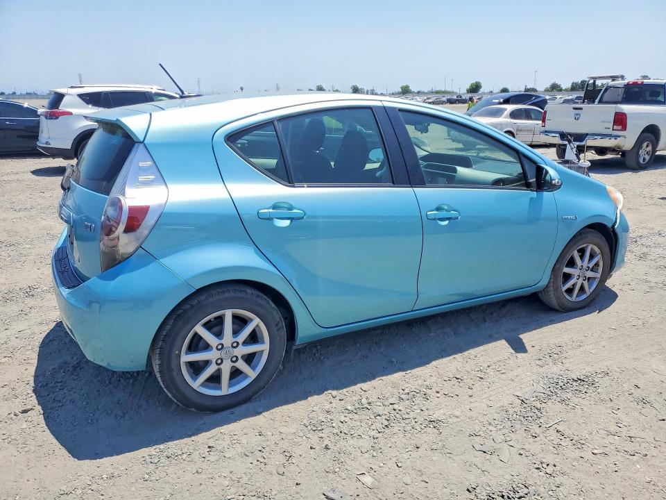 2012 Toyota Prius VIN JTDKDTB3XC1027467 COPART salvage auction — FRONT END, CA - SALVAGE CERTIFICATE, sold $1,750 on 2026-07-25 (photo 3)