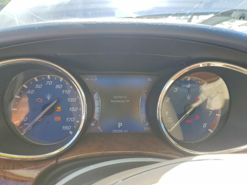2017 Maserati Quattroporte VIN ZAM56RPA2H1199156 COPART salvage auction — FRONT END, Fl - Cert Of Title Slvg Rebuildable, sold $1,150 on 2026-07-28 (photo 9)