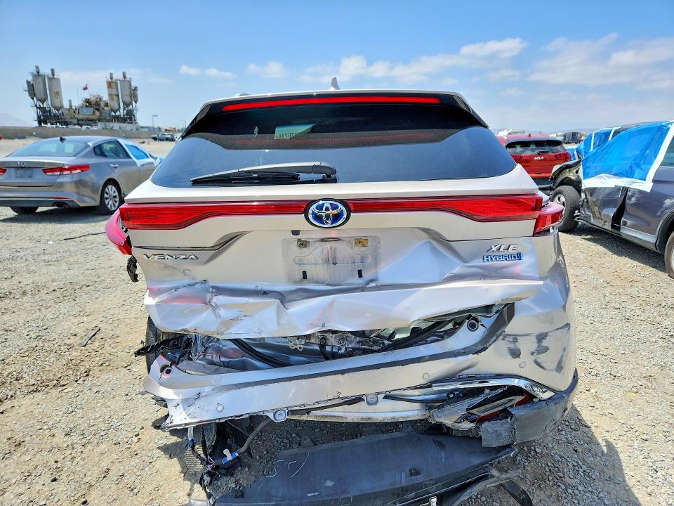 2021 Toyota Venza VIN JTEAAAAH3MJ049474 COPART salvage auction — REAR END, Ca - Salvage Certificate, sold $2,500 on 2026-07-21 (photo 6)