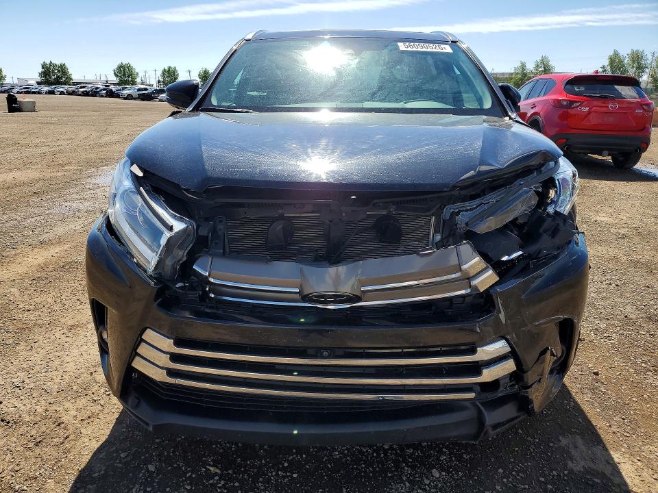 2019 Toyota VIN 5TDDZRFH4KS981412 COPART salvage auction — FRONT END, Salvage Title, sold $6,800 on 2026-07-21 (photo 5)