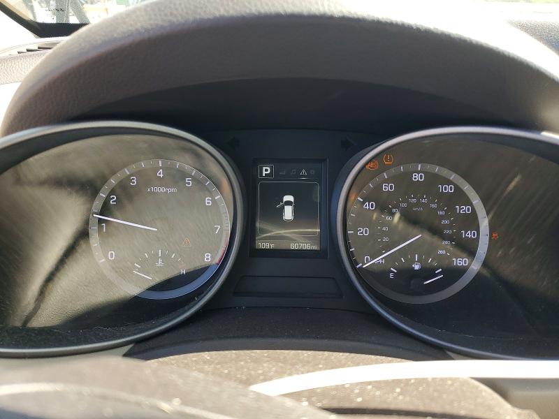 2018 Hyundai Santa fe VIN 5XYZU3LB9JG520767 COPART salvage auction — FRONT END, Tn - Salvage Certificate, sold $4,000 on 2026-07-08 (photo 9)