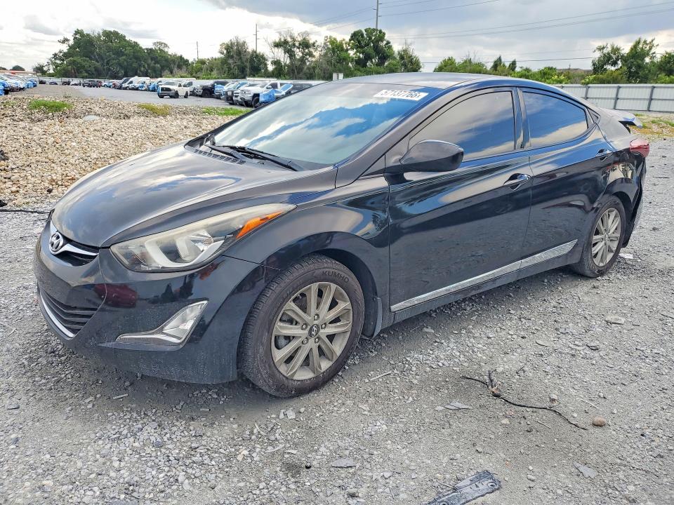 2015 Hyundai Elantra VIN KMHDH4AE1FU278933 COPART salvage auction — REAR END, FL - CERT OF TITLE SLVG REBUILDABLE, sold $1,250 on 2026-07-31 (photo 1)