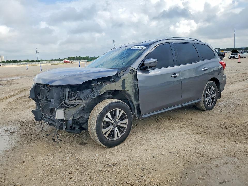 2017 Nissan Pathfinder VIN 5N1DR2MN9HC685842 COPART salvage auction — FRONT END, Tx - Salvage Vehicle Title, sold $2,300 on 2026-07-02 (photo 1)