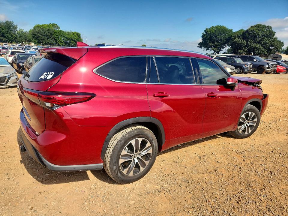 2020 Toyota VIN 5TDGZRAH4LS506140 COPART salvage auction — FRONT END, Al - Cert Of Title-Salvage Title, sold $7,700 on 2026-07-29 (photo 3)