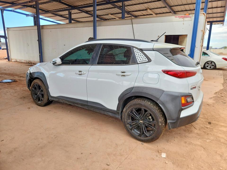 2021 Hyundai VIN KM8K22AA7MU657684 COPART salvage auction — FRONT END, Az - Cert Of Title - Salvage, sold $175 on 2026-07-28 (photo 2)