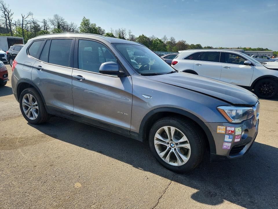 2017 BMW X3 VIN 5UXWX7C37H0W39684 COPART salvage auction — FRONT END, Ny - Mv-907A Salvage Certificate, sold $1,550 on 2026-07-20 (photo 4)