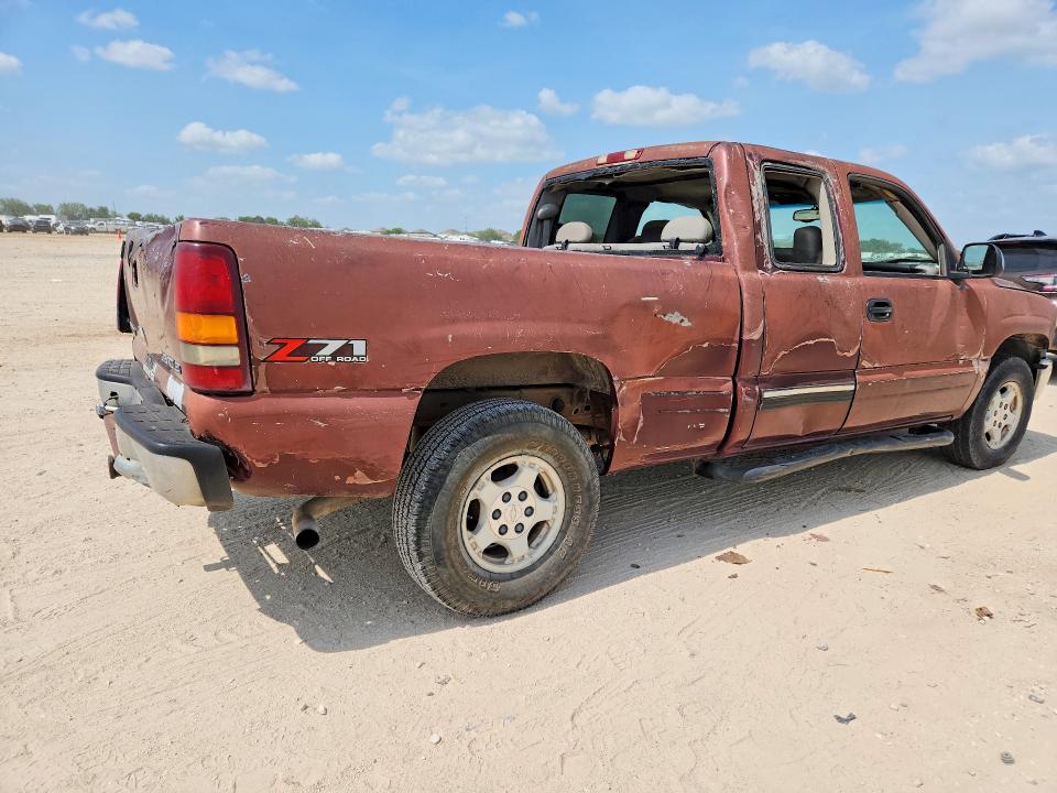 2001 Chevrolet Silverado VIN 1GCEK19T91E127188 COPART salvage auction — REAR END, Tx - Certificate Of Title, sold $675 on 2026-07-09 (photo 3)