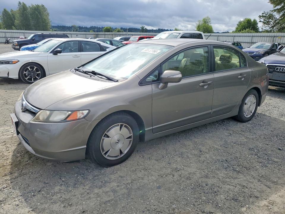 2008 Honda Civic hybrid VIN JHMFA36208S026002 COPART salvage auction — REAR END, Wa - Bill Of Sale, sold $525 on 2026-07-06 (photo 1)