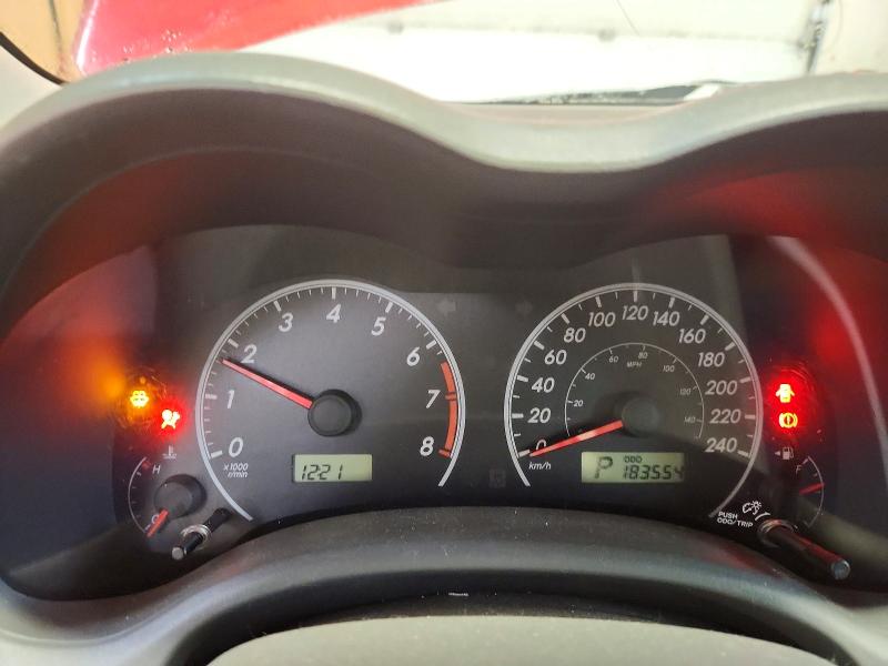 2009 Toyota Corolla VIN 2T1BU40E89C072504 COPART salvage auction — FRONT END, AB - BOS - SALVAGE, sold $1,150 on 2026-07-02 (photo 9)