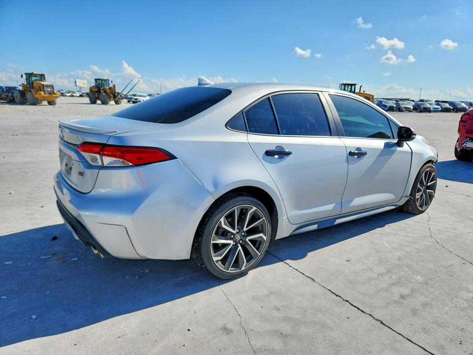 2022 Toyota VIN 5YFS4MCE6NP102511 COPART salvage auction — FRONT END, TX - SALVAGE VEHICLE TITLE (P), sold $2,550 on 2026-07-31 (photo 3)