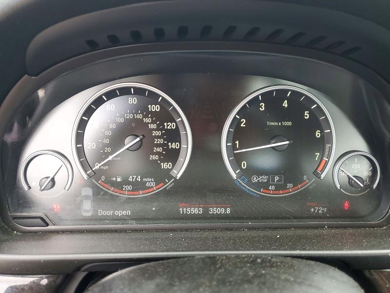 2013 BMW 5er VIN WBAXH5C50DDW12397 COPART salvage auction — MINOR DENT/SCRATCHES, Mi - Certificate Of Title, sold $2,700 on 2026-07-31 (photo 9)