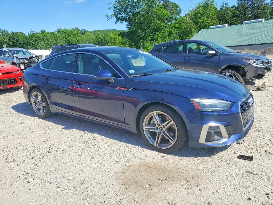 2021 Audi A5 VIN WAUDACF54MA058273 COPART salvage auction — MECHANICAL, Ma - Cert Of Title-Salvage, sold $9,700 on 2026-07-15 (photo 4)