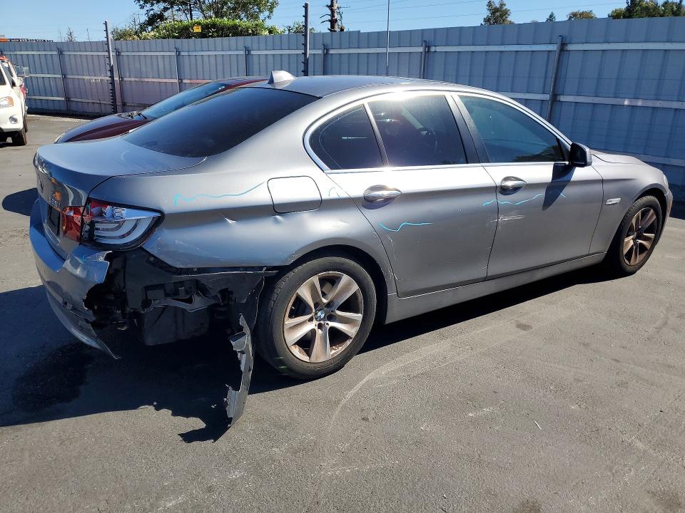 2012 BMW 5er VIN WBAXG5C5XCDW85472 COPART salvage auction — REAR END, Ca - Salvage Certificate, sold $500 on 2026-07-09 (photo 3)