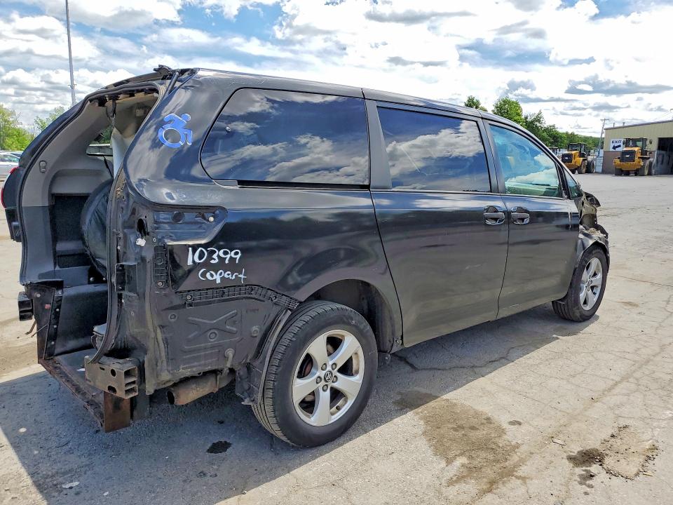 2020 Toyota Sienna VIN 5TDZZ3DC2LS037426 COPART salvage auction — FRONT END, Ny - Certificate Of Title, sold $1,650 on 2026-07-09 (photo 3)