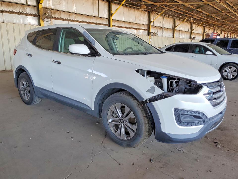 2015 Hyundai Santa fe VIN 5XYZT3LBXFG259966 COPART salvage auction — FRONT END, Az - Certificate Of Title, sold $2,750 on 2026-07-20 (photo 4)