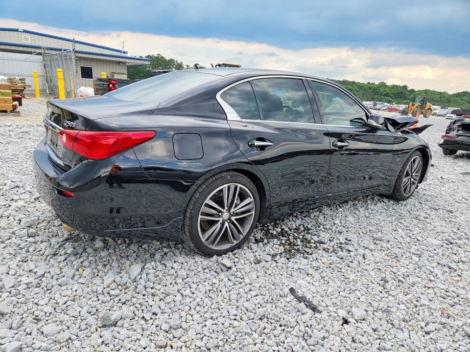 2015 Infiniti VIN JN1BV7AP9FM340427 COPART salvage auction — FRONT END, Ga - Cert Of Title-Salvage, sold $2,300 on 2026-07-09 (photo 3)