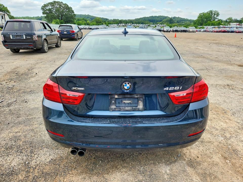 2015 BMW 4er VIN WBA3N5C54FK484770 COPART salvage auction — HAIL, Wi - Certificate Of Title, sold $5,800 on 2026-08-11 (photo 6)