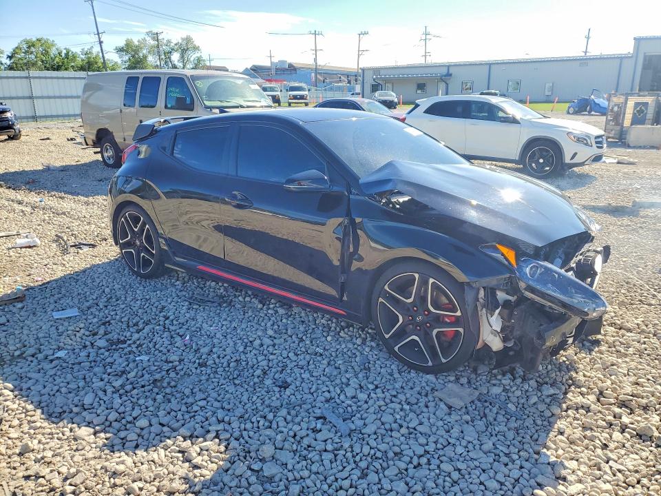 2021 Hyundai Veloster VIN KMHT36AH9MU009835 COPART salvage auction — FRONT END, Il - Salvage Certificate, sold $1,600 on 2026-07-29 (photo 4)