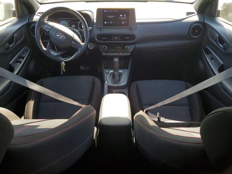 2022 Hyundai Kona VIN KM8K33A39NU870707 COPART salvage auction — FRONT END, Ca - Salvage Certificate, sold $4,450 on 2026-07-06 (photo 8)