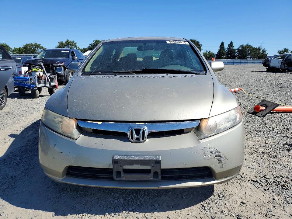 2007 Honda Civic VIN JHMFA16837S007449 COPART salvage auction — REAR END, Ca - Salvage Certificate, sold $850 on 2026-07-07 (photo 5)
