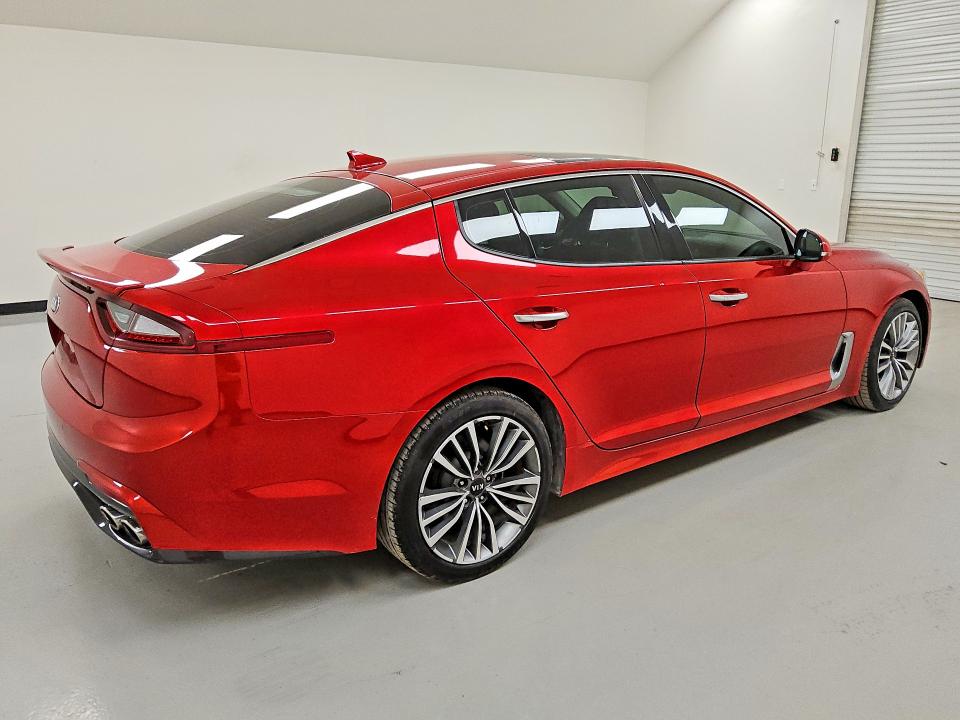2019 Kia Stinger VIN KNAE25LA4K6059812 COPART salvage auction — MINOR DENT/SCRATCHES, Tx - Certificate Of Title, sold $9,400 on 2026-07-02 (photo 3)