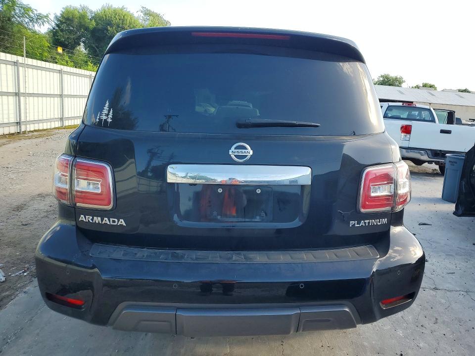 2019 Nissan Armada VIN JN8AY2NF6K9352606 COPART salvage auction — FRONT END, Tx - Salvage Vehicle Title, sold $625 on 2026-07-28 (photo 6)