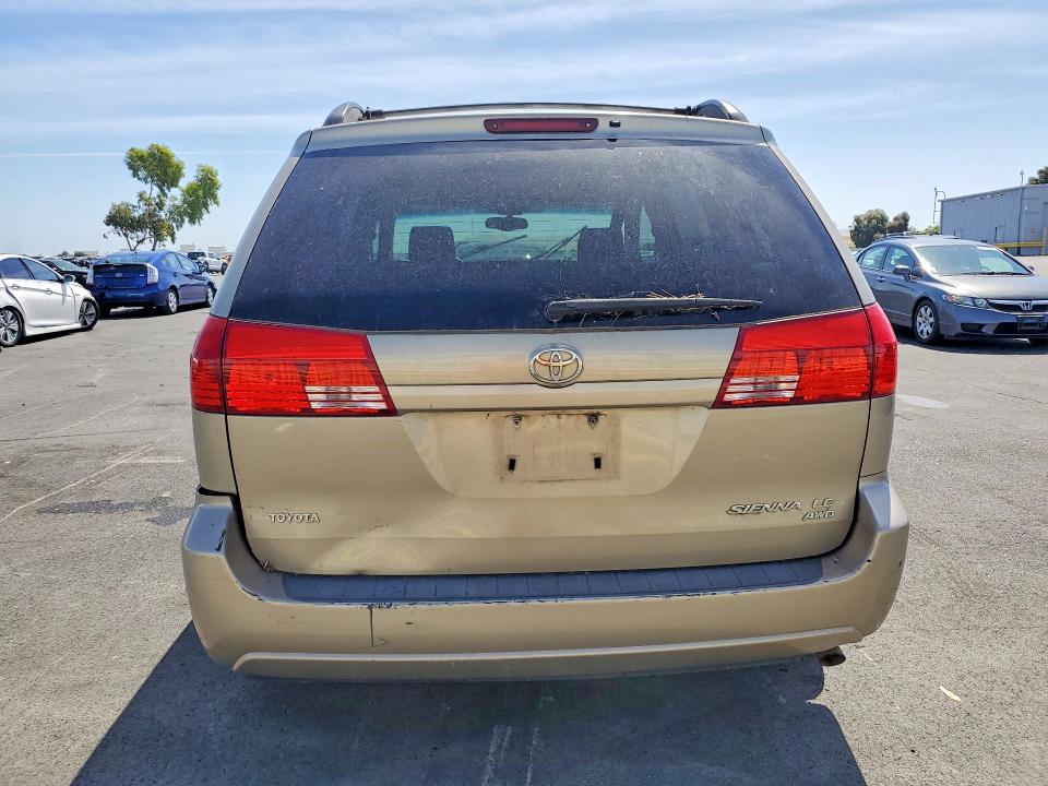 2004 Toyota Sienna VIN 5TDBA23C74S003844 COPART salvage auction — SIDE, Ca - Salvage Certificate, sold $475 on 2026-07-27 (photo 6)